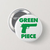 Badge Rond 5 Cm Morceau vert (Devant & derrière)