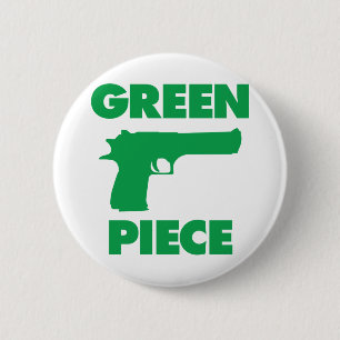 Badge Rond 5 Cm Morceau vert
