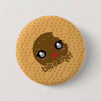 Badge Rond 5 Cm Mordez-moi ! édition de biscuit