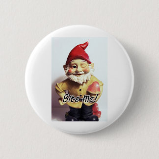 Badge Rond 5 Cm Mordez-moi gnome