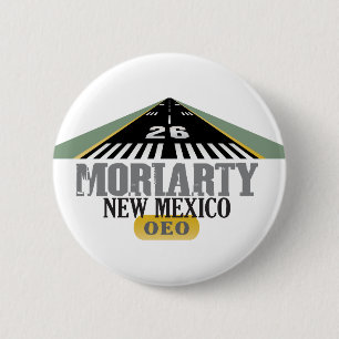 Badge Rond 5 Cm Moriarty Nouveau-Mexique - Piste de l'aéroport