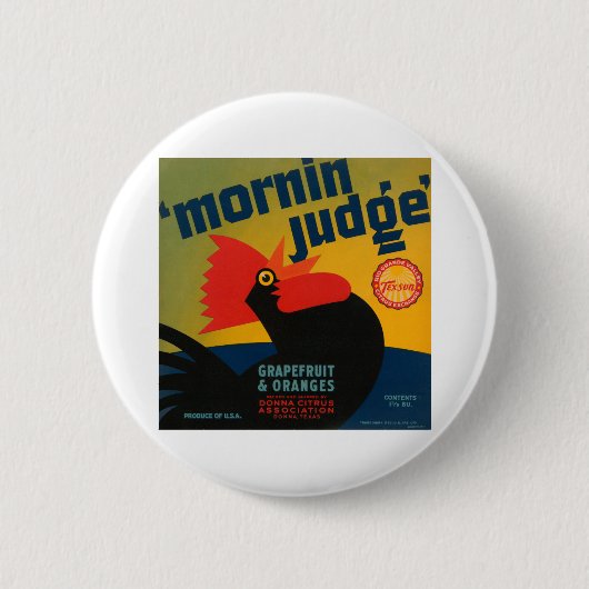 Badge Rond 5 Cm Mornin Juge Grapefruit et Oranges (Devant)