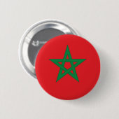 Badge Rond 5 Cm morocco flag (Devant & derrière)