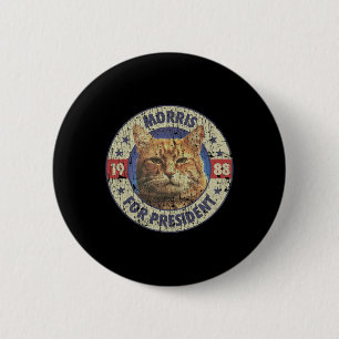 Badge Rond 5 Cm Morris Pour Président Vintage 1988 Amoureux des ch
