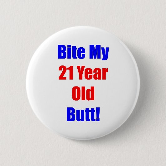 Badge Rond 5 Cm Morsure 21 mon bout (Devant)