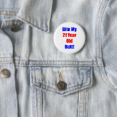 Badge Rond 5 Cm Morsure 21 mon bout (En situation)