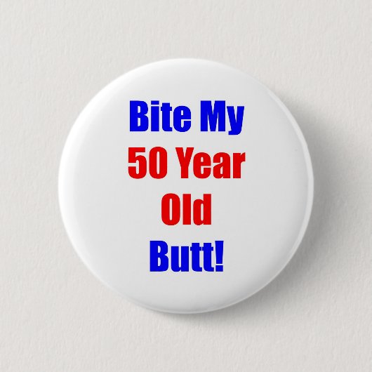 Badge Rond 5 Cm Morsure 50 mon bout (Devant)