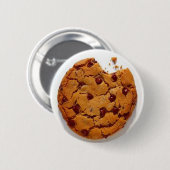 Badge Rond 5 Cm morsure de biscuit (Devant & derrière)