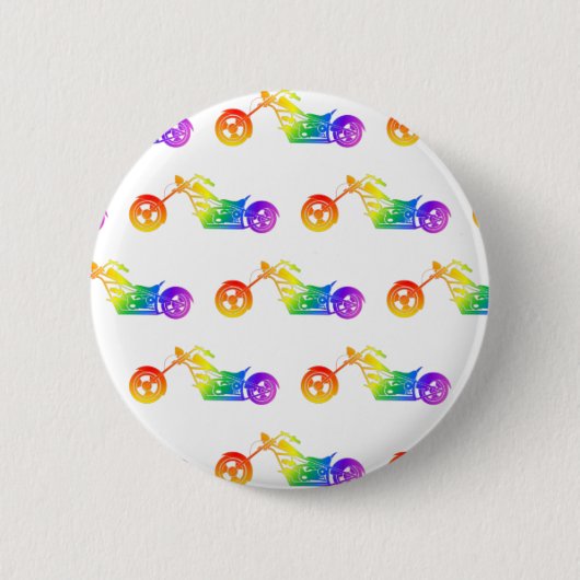 Badge Rond 5 Cm Mortocycle arc-en-ciel (Devant)