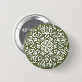 Badge Rond 5 Cm Moss Mandala (Devant & derrière)