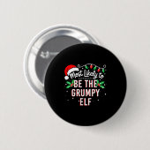 Badge Rond 5 Cm Most Likely To Be The Mpy Elf Funny Xmas (Devant & derrière)