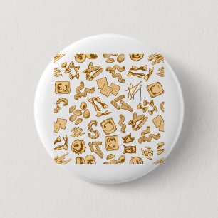 Badge Rond 5 Cm Most Popular Italian Foods & Dishes, Risotto , Piz