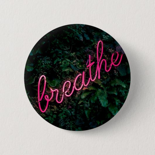 Badge Rond 5 Cm Mot courbe de respiration Art Street 3D Art Signa (Devant)