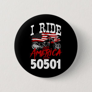 Badge Rond 5 Cm Motard anti Trump 50501 Pro-démocratie Re