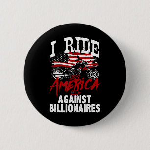 Badge Rond 5 Cm Motard anti-Trump pro-démocratie résiste contre le