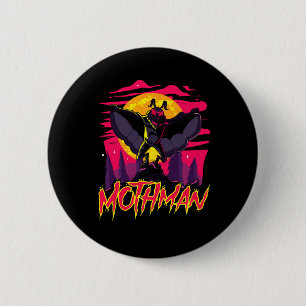 Badge Rond 5 Cm Mothman Movie Fun Cryptid Halloween Myth Monster C