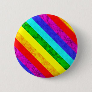 Badge Rond 5 Cm Motif abstrait arc-en-ciel