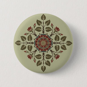 Badge Rond 5 Cm Motif artistique victorien Vintage Audsley Tudor R