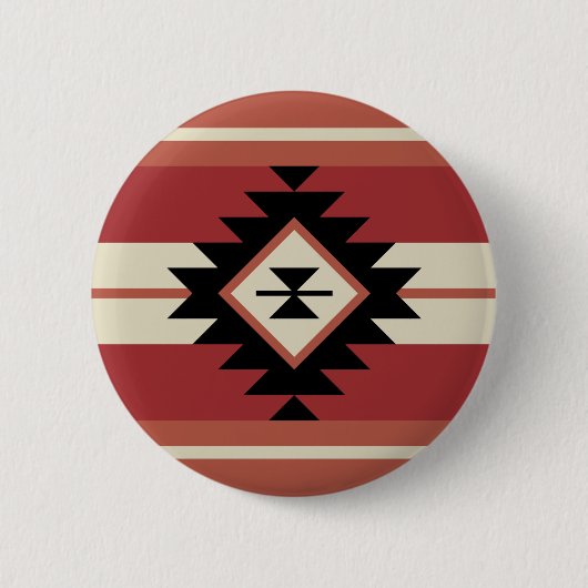 Badge Rond 5 Cm Motif Aztec (Devant)