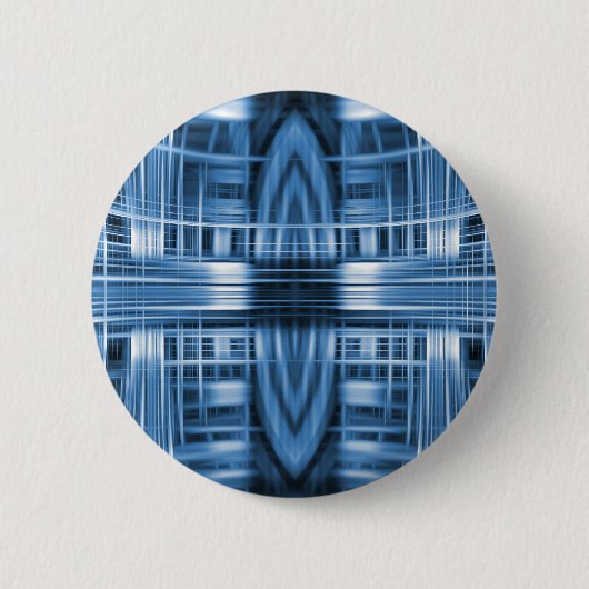 Badge Rond 5 Cm Motif bleu et blanc (Devant)