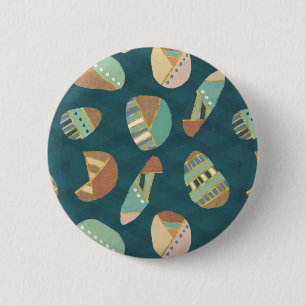 Badge Rond 5 Cm Motif bleu extérieur d'étape   de Geo