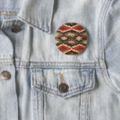 Badge Rond 5 Cm Motif Brown/Terra Cotta (En situation)