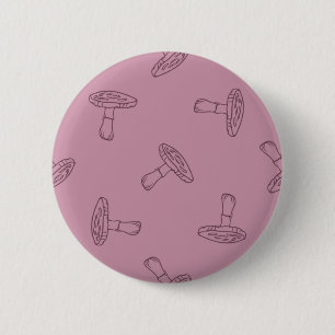 Badge Rond 5 Cm Motif champignon