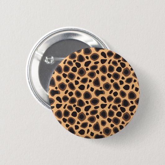 Badge Rond 5 Cm Motif Cheetah (Devant & derrière)
