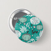 Badge Rond 5 Cm motif citrouille (Devant & derrière)