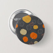 Badge Rond 5 Cm motif citrouille (Devant & derrière)