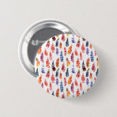 Badge Rond 5 Cm Motif couleur Aquarelle girly lupine fleurs (Devant & derrière)