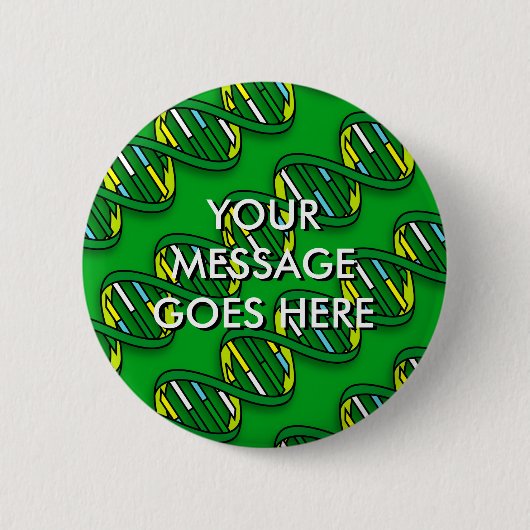 Badge Rond 5 Cm motif d'ADN (Devant)