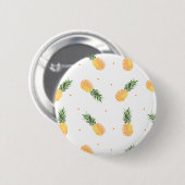 Badge Rond 5 Cm Motif d'ananas (Devant & derrière)