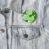 Badge Rond 5 Cm Motif d'aquarelle Hydrangea (En situation)