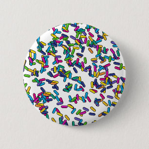Badge Rond 5 Cm Motif d'arrosage éparpillé