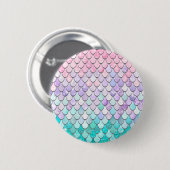 Badge Rond 5 Cm Motif de balance Pastel Merrmaid (Devant & derrière)