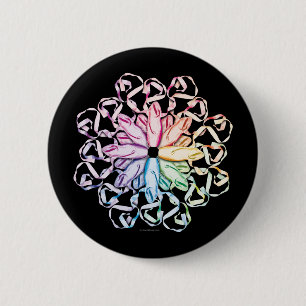 Badge Rond 5 Cm Motif de ballet (spectral)