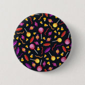 Badge Rond 5 Cm Motif de bonbons d'Halloween (Devant)