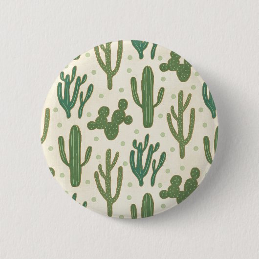 Badge Rond 5 Cm Motif de cactus de désert d'étape | de Geo de (Devant)