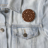Badge Rond 5 Cm Motif de café (En situation)