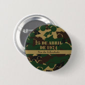 Badge Rond 5 Cm Motif de camouflage de véhicule militaire (Devant & derrière)