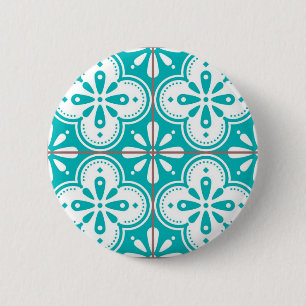 Badge Rond 5 Cm Motif de carreaux en céramique