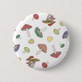 Badge Rond 5 Cm Motif de champignons (Devant)