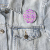Badge Rond 5 Cm Motif de chouette violette (En situation)