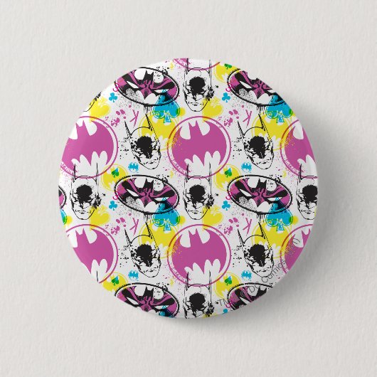 Badge Rond 5 Cm Motif de code couleur Batman 3 (Devant)