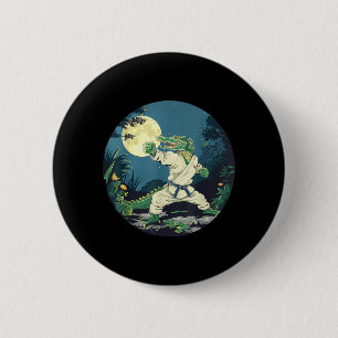 Badge Rond 5 Cm Motif de crocodile de karaté Taekwondo Jiu-Jitsu M