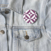 Badge Rond 5 Cm Motif de cube géométrique cool (En situation)