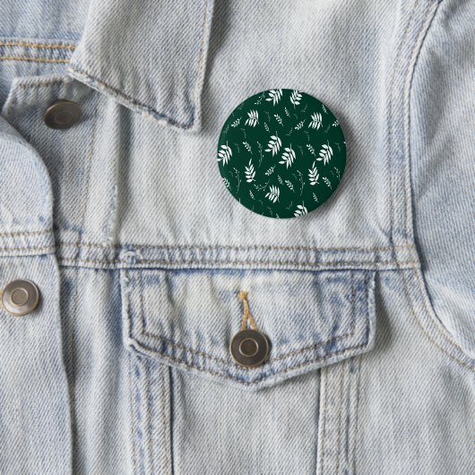 Badge Rond 5 Cm motif de feuille (En situation)