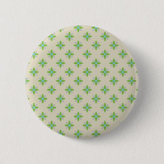 Badge Rond 5 Cm Motif de fleurs (Devant)