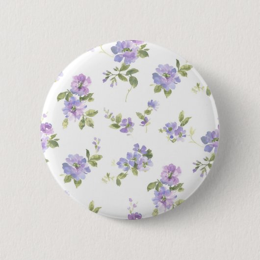 Badge Rond 5 Cm Motif de fleurs (Devant)